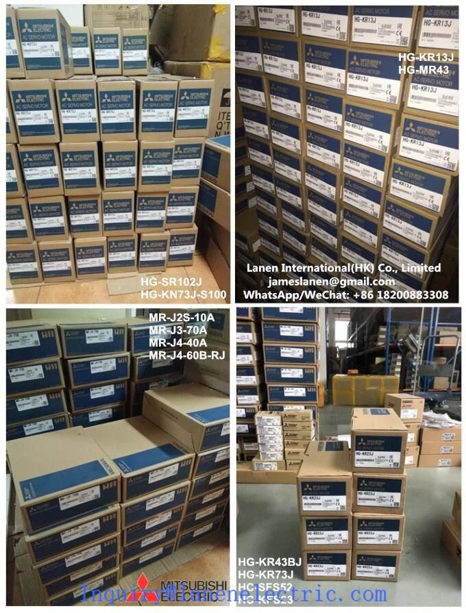 Fabrika Otomasyon Yedek Parçaları Mitsubishi 7kw Ac Servo Motor HG-SR7024B Yepyeni Stokta